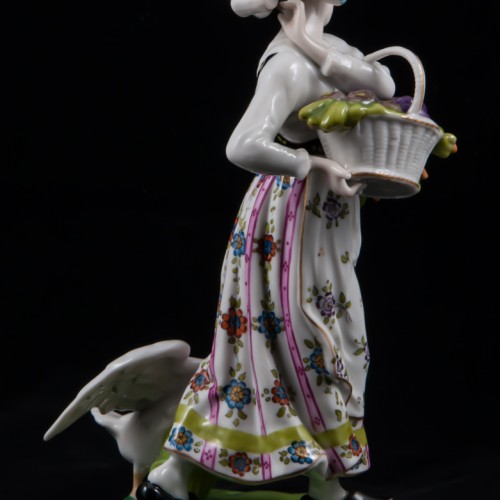 Девушка и гусь, Германия, 1950 гг