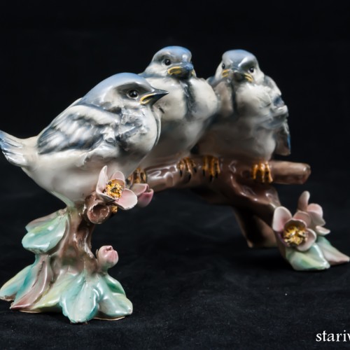 Три воробья на ветке, Tay, Италия, 1960 гг