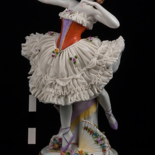 Балерина с веером, кружевная, Sitzendorf, Германия, кон. 19 в