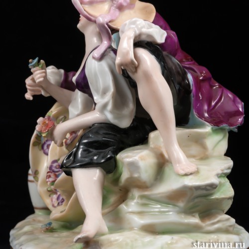 Влюбленная пара с кувшином, E. A. Muller, Германия, 1890-27 гг