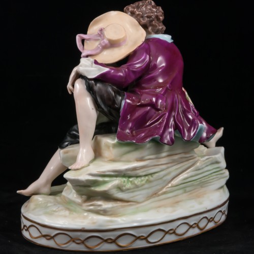 Влюбленная пара с кувшином, E. A. Muller, Германия, 1890-27 гг