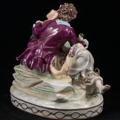 Влюбленная пара с кувшином, E. A. Muller, Германия, 1890-27 гг