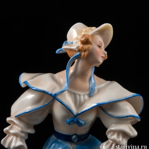 Пара в костюмах сер,19 века, Karl Ens, Германия, 1920 гг