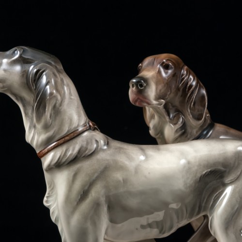 Две охотничьих собаки, Hertwig & Co, Германия, 1914-45 гг