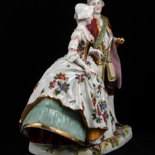 Пара в костюмах 18 века, Ernst Bohne Sohne, Германия, нач. 20 в