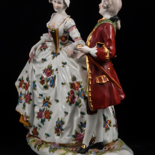 Пара в костюмах 18 века, Ernst Bohne Sohne, Германия, нач. 20 в