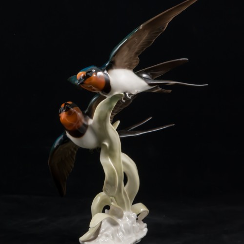 Ласточки в полете, Hutschenreuther, Германия, 1970 гг