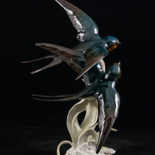 Ласточки в полете, Hutschenreuther, Германия, 1970 гг