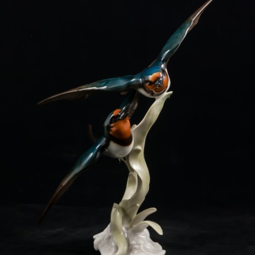 Ласточки в полете, Hutschenreuther, Германия, 1970 гг