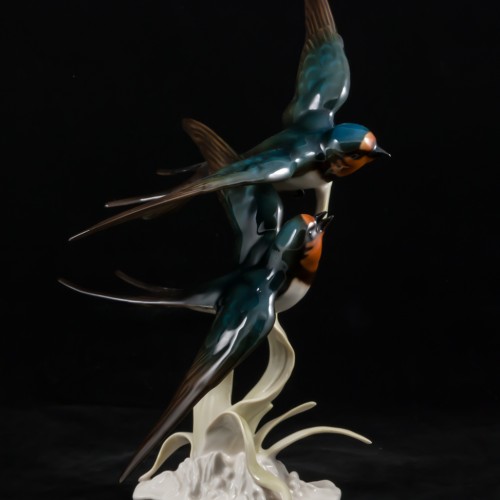 Ласточки в полете, Hutschenreuther, Германия, 1970 гг