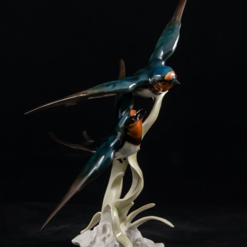 Ласточки в полете, Hutschenreuther, Германия, 1970 гг