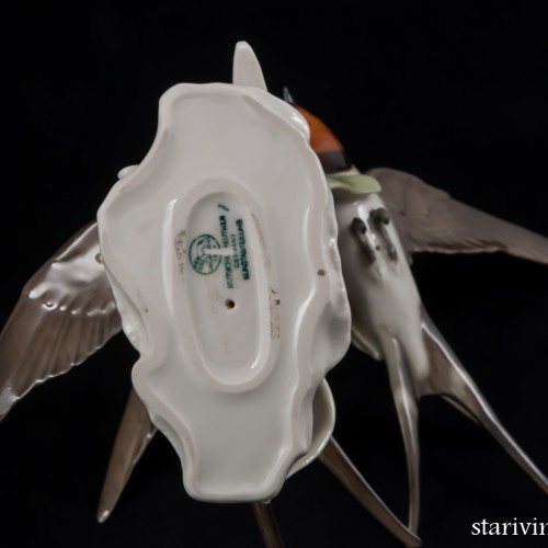 Ласточки в полете, Hutschenreuther, Германия, 1970 гг