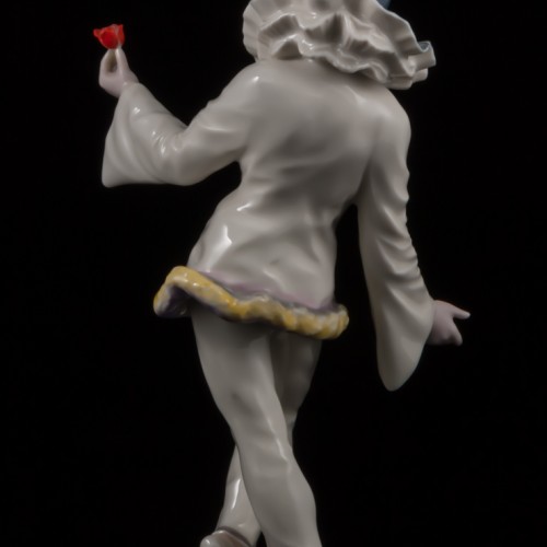 Пьеро с пером на шляпе и тюльпаном, Hutschenreuther, Германия, 1955-68 гг