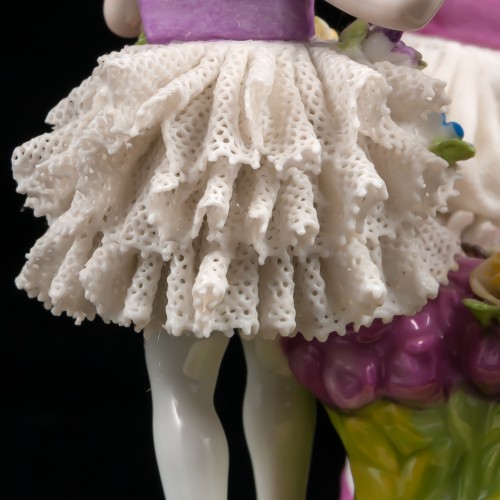 Три девочки, кружевницы, Muller & Co, Германия, 1907-52 гг