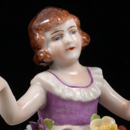 Три девочки, кружевницы, Muller & Co, Германия, 1907-52 гг