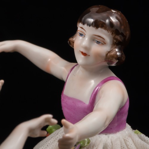 Три девочки, кружевницы, Muller & Co, Германия, 1907-52 гг