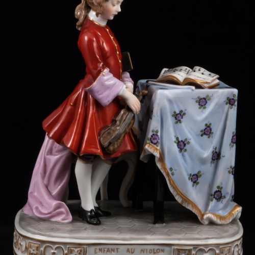 Ребенок со скрипкой, Германия, 1900 гг