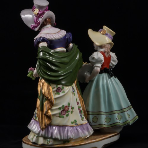 Дама с двумя девочками, Ackermann & Fritze, Германия, 1908-1951 гг