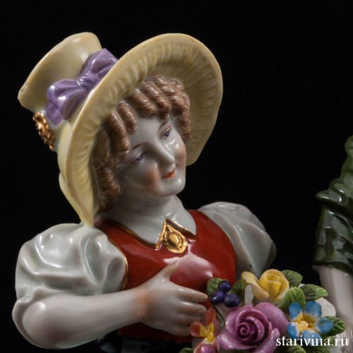 Дама с двумя девочками, Ackermann & Fritze, Германия, 1908-1951 гг