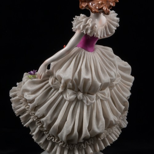 Девушка с распущенными волосами, кружевная, Muller & Co, Германия, 1907-49 гг