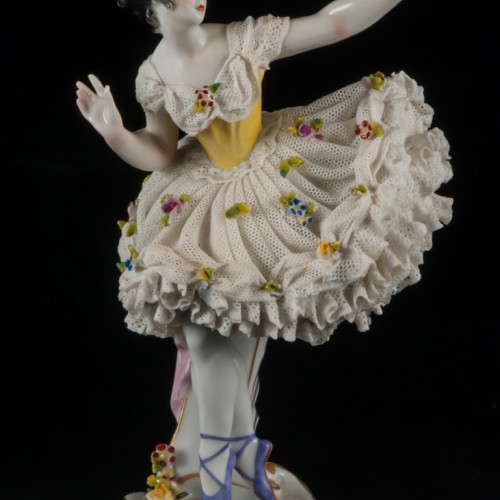 Балерина, кружевная, Volkstedt, Германия, до 1935 г