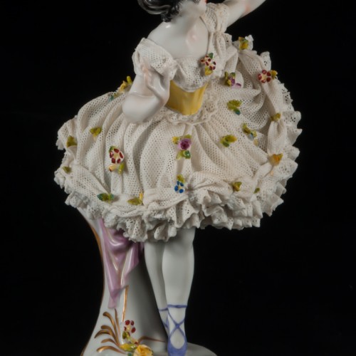 Балерина, кружевная, Volkstedt, Германия, до 1935 г