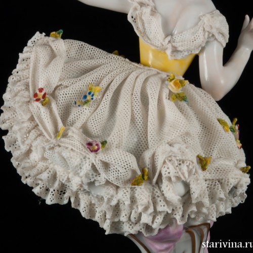 Балерина, кружевная, Volkstedt, Германия, до 1935 г