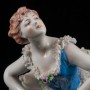 Балерина в пачке с голубым лифом, кружевная, Volkstedt, Германия, 1915-36 гг