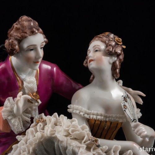 Пара на диване, E. A. Muller, Германия, до 1927 г