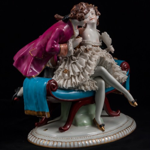 Пара на диване, E. A. Muller, Германия, до 1927 г