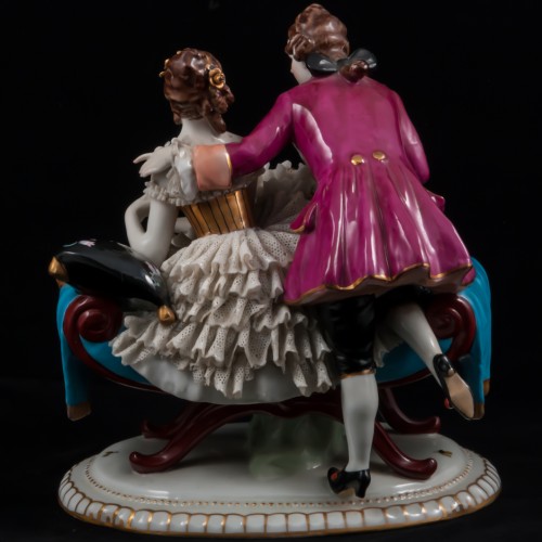 Пара на диване, E. A. Muller, Германия, до 1927 г