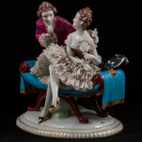 Пара на диване, E. A. Muller, Германия, до 1927 г