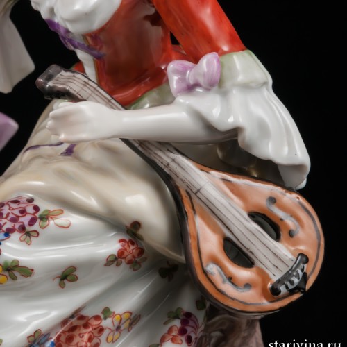 Пара с собакой и овечкой, Ernst Bohne Sohne, Германия, 1901-37 гг