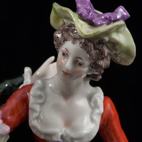 Пара с собакой и овечкой, Ernst Bohne Sohne, Германия, 1901-37 гг