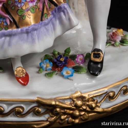 Пара танцующая на балу, Ernst Bohne Sohne, Германия, 1901-37 гг