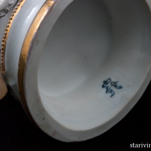 Дама с розовым шарфом, кружевная, Volkstedt, Германия, 1915-34 гг