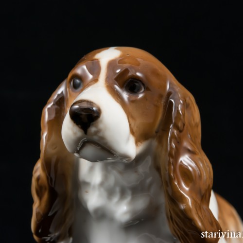 Сидящий спаниель, Hutschenreuther, Германия, 1938-55 гг