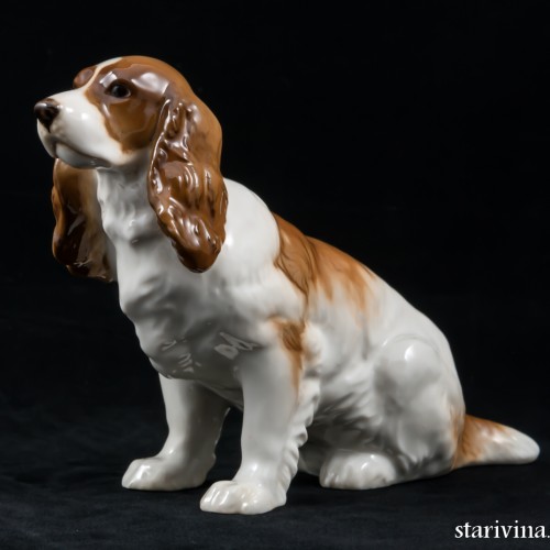 Сидящий спаниель, Hutschenreuther, Германия, 1938-55 гг