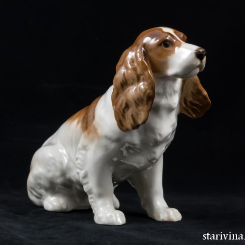 Сидящий спаниель, Hutschenreuther, Германия, 1938-55 гг