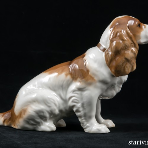 Сидящий спаниель, Hutschenreuther, Германия, 1938-55 гг