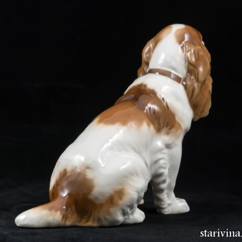 Сидящий спаниель, Hutschenreuther, Германия, 1938-55 гг