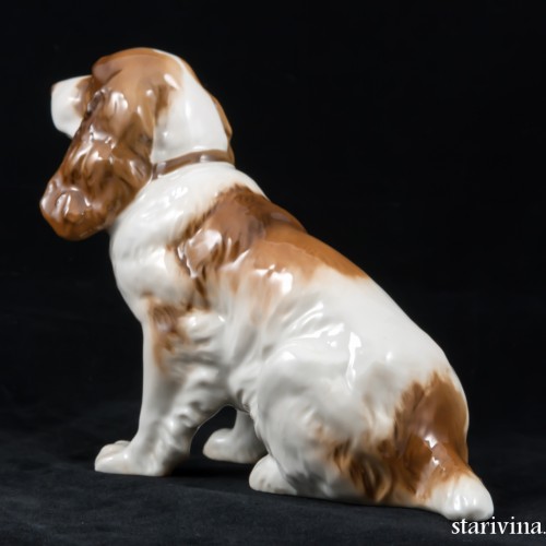 Сидящий спаниель, Hutschenreuther, Германия, 1938-55 гг