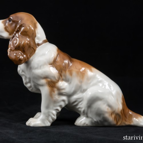 Сидящий спаниель, Hutschenreuther, Германия, 1938-55 гг