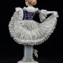 Танцовщица в платье с сиреневым лифом, кружевная, E. A. Muller, Германия, до 1927 г