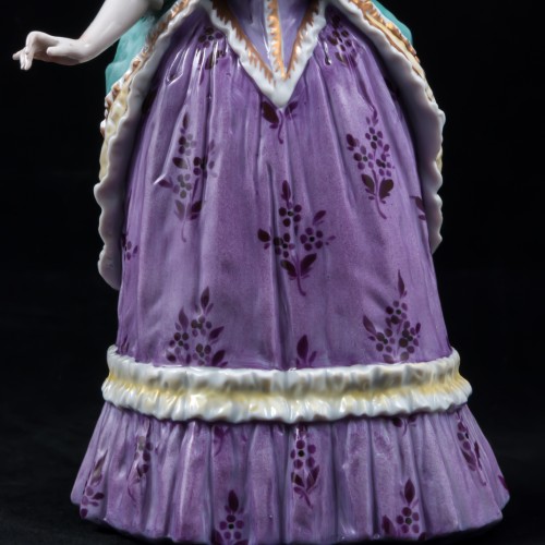 Дама с веером в сиреневом платье (мадам де Сталь), Германия, 1950-60 гг