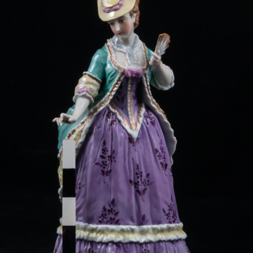 Дама с веером в сиреневом платье (мадам де Сталь), Германия, 1950-60 гг