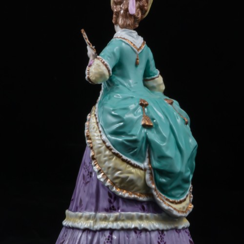 Дама с веером в сиреневом платье (мадам де Сталь), Германия, 1950-60 гг