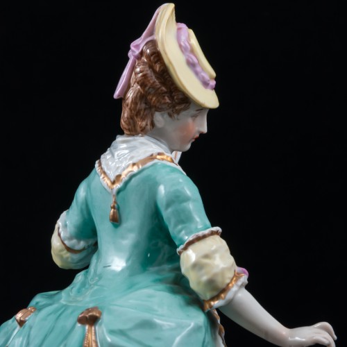 Дама с веером в сиреневом платье (мадам де Сталь), Германия, 1950-60 гг