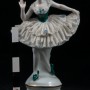 Балерина в пачке с зеленым лифом, кружевная, Volkstedt, Германия, 1915-36 гг