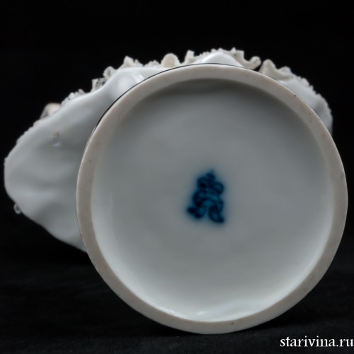 Балерина в пачке с зеленым лифом, кружевная, Volkstedt, Германия, 1915-36 гг